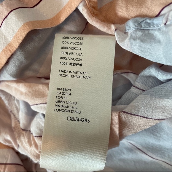 Free People Small ‘MacKenzie Top’ Stripe Sleeveless Wrap BOHO Beach Casual - Picture 9 of 9